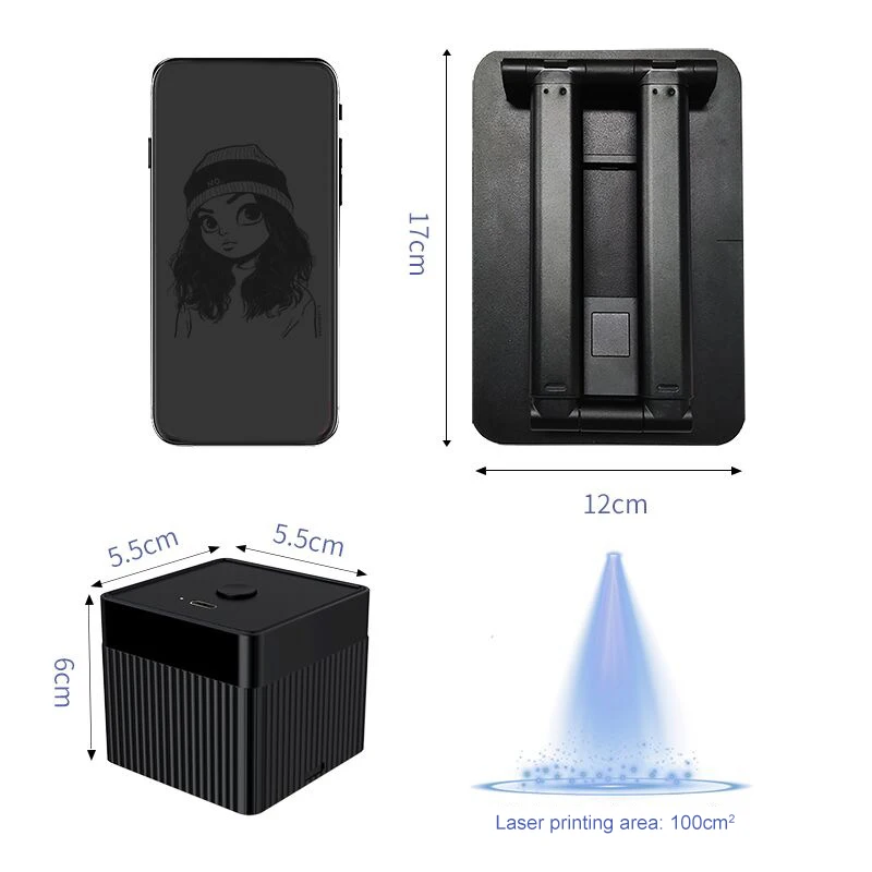 Amazon Mini portable co2 laser marking machine for wood pen vaper