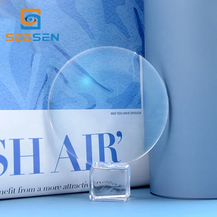 Seesen good quality 1.74 high index ASP UV400 Super Hydrophobic SHMC optical prescription lens