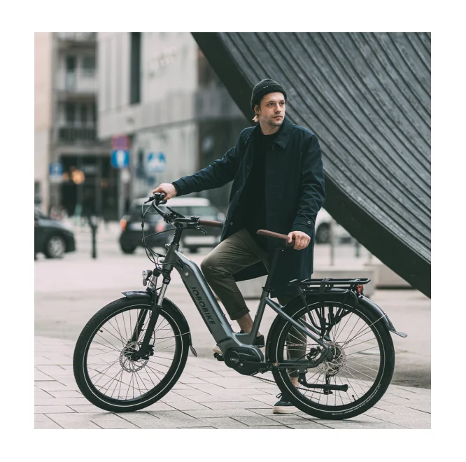 2024 новый классический городской электровелосипед Velomove 250 Вт для мужчин 36 В умный электронный велосипед с ЖК-дисплеем Черное колесо 26 дюймов