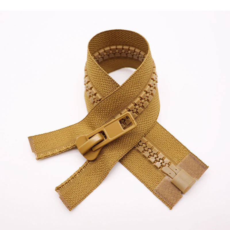 KY vislon zipper #10 detached jacket resin zipper open end custom plastic tractor zipper