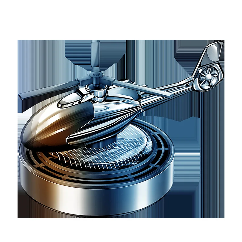 Air Freshener On Car Buy Metal Solar Power Energy Rotating Helicopter Aromatherapy Pilot Aeroplane Airplane Car Perfume Cologne