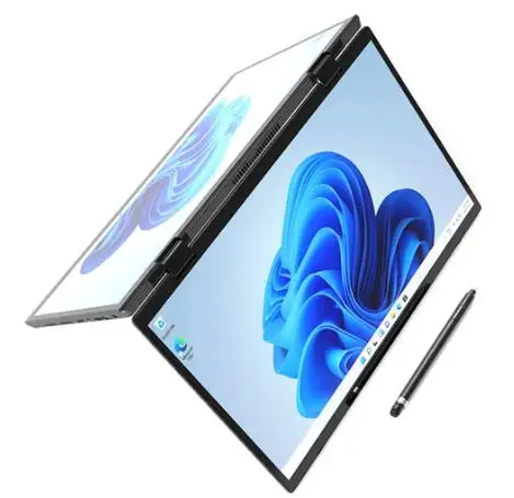 Give present  14inch laptop intel celeron  10 point touch dual screen laptop support handwriting for student