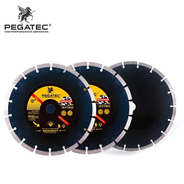 12' 300x22.2x7mm Pegastar Segment diamond cutting blade