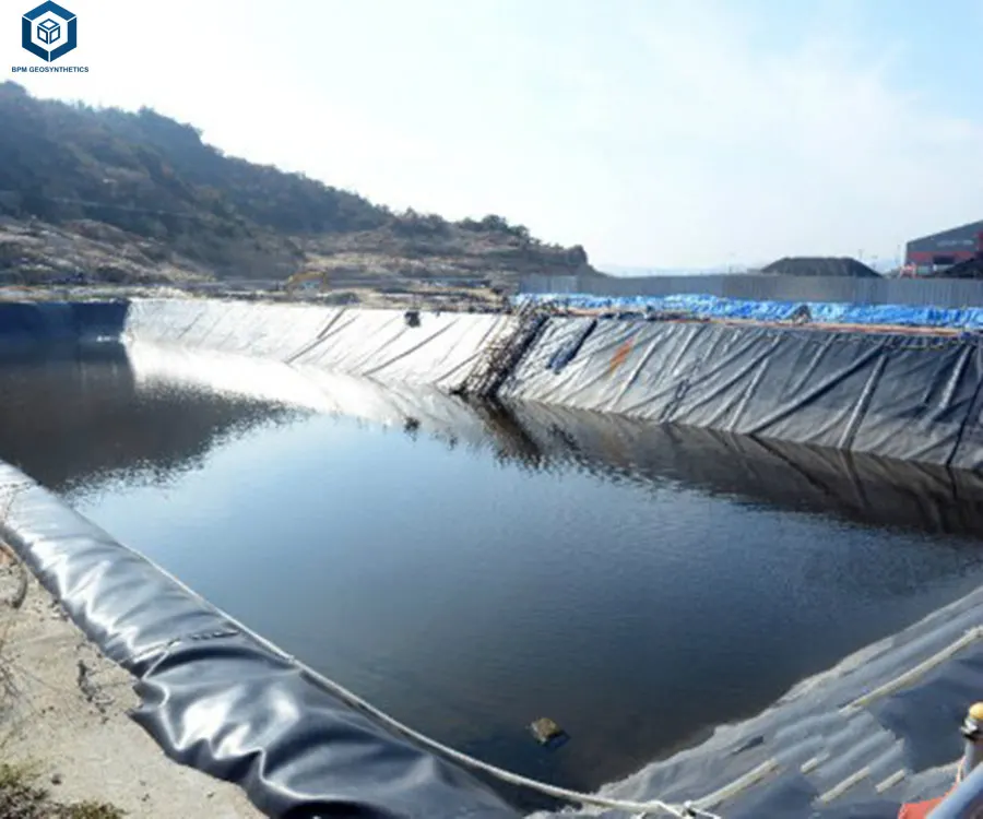 Smooth HDPE Geomembrane Geomembrane Liner 500 Micron Dam Liner Geomembrane HDPE Liner for Fish Farm Pond