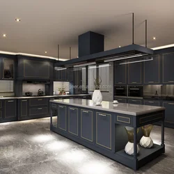 high end hpl removable kitchen cabinet with decorative panels