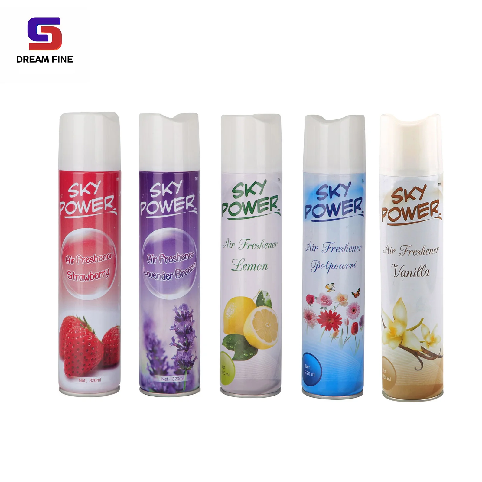 5 Scents Optional Flower And Fruit Fragrance Air Freshener Cover Bad Odor