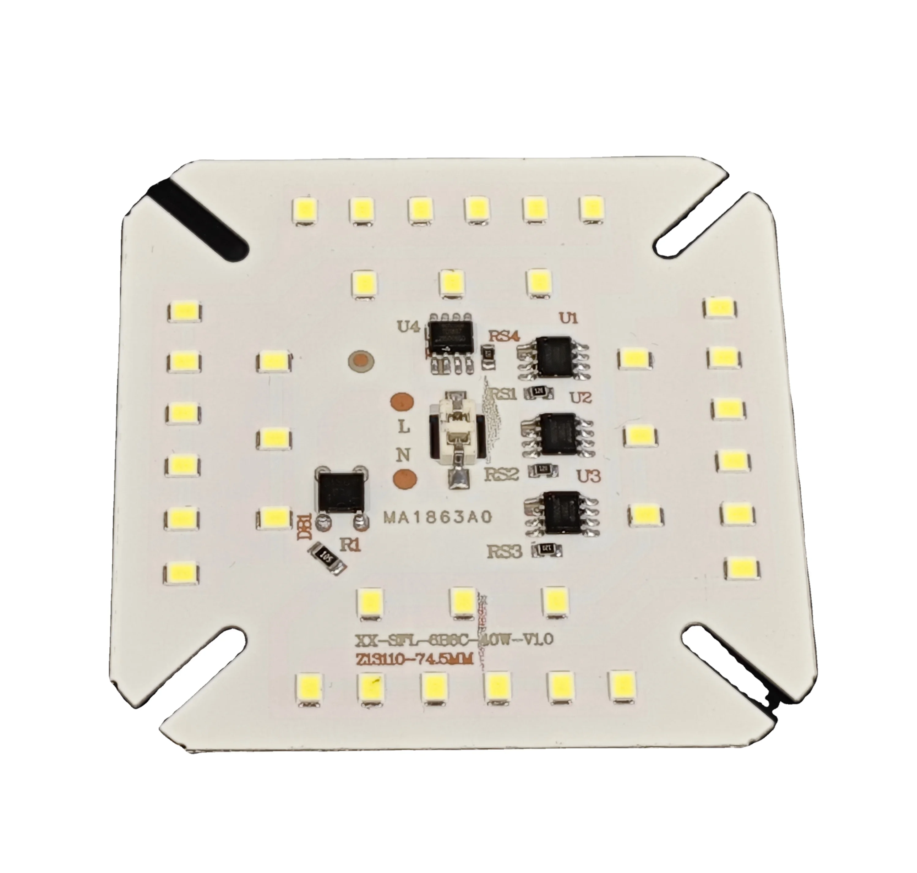 Квадратная Светодиодная лампа печатная плата SMD модуль 5 Вт 10 15 20 30 50 60 40 линейная DOB