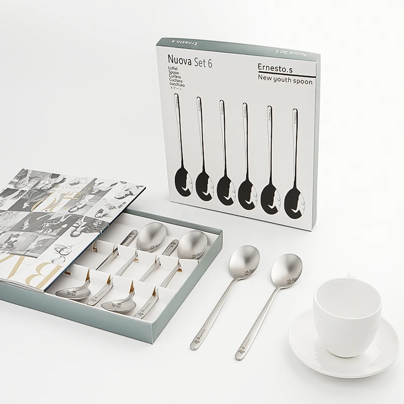 18/10 Stainless Dinner Spoon Flatware Utensil Tablespoons 6pcs with box