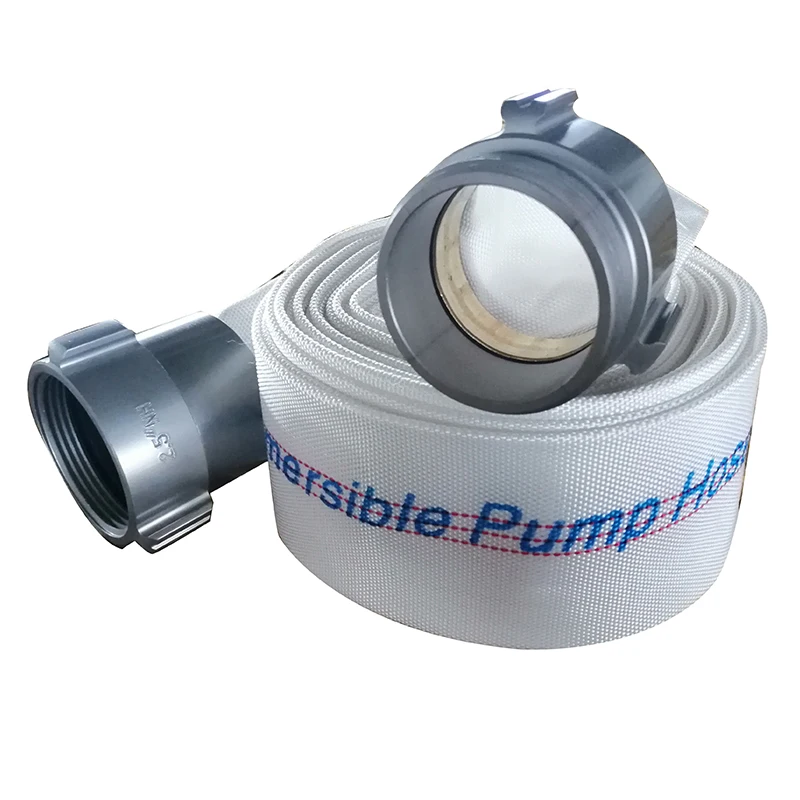 Government Bid 100% Polyester Light and Flexible Round Woven Fire Hose for Agricultural Irrigation and Fire Brigade