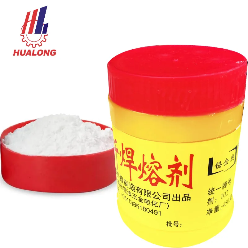 Hualong good liquidity Silver soldering brazing flux silver welding flux powder
