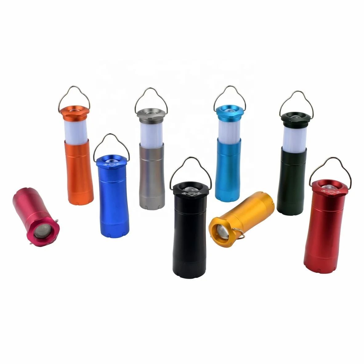 Dual Function Lantern&Flashlight Led Camping Lights Camp Lantern Outdoor  Portable Waterproof Body Lamp Power Item
