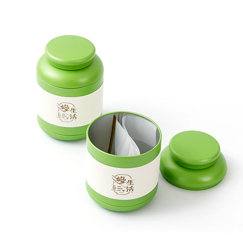 Tea Cans Portable Gift Boxes Empty  Tea Boxes Iron Boxes Household  Cans Tea Packaging