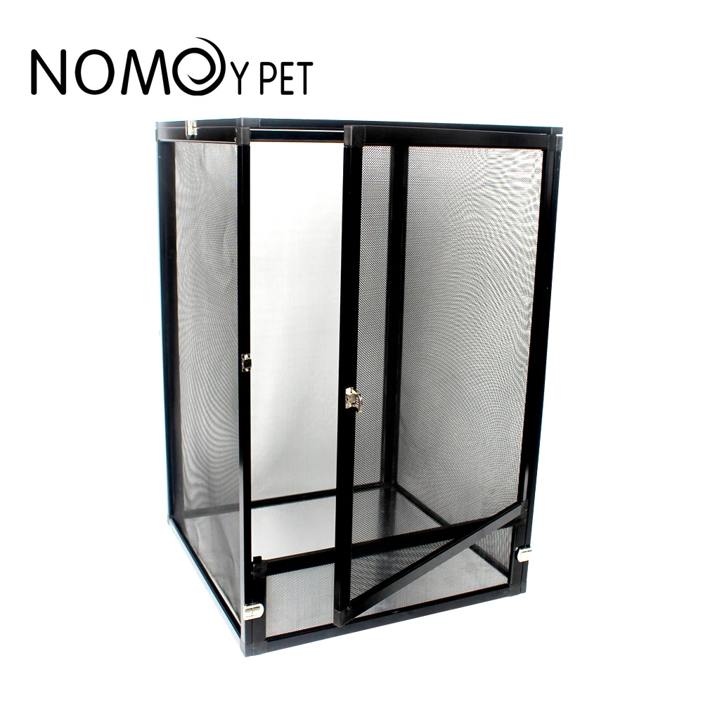 NOMOY PET wholesale hot sale large size aluminium alloy reptile screen cage enclosure metal terrarium for reptiles