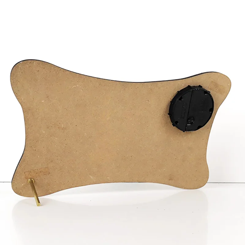 Rectangle sublimation desktop clock custom wooden table clock factory