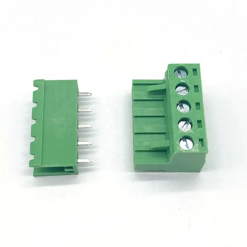 RS PRO 5-pin PCB Terminal Block 5mm Pitch Rows Screw Termination