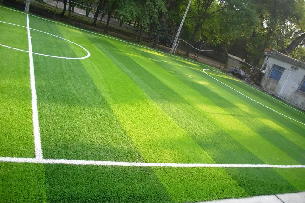 Colored Indoor Soccer Sports Artificial Football Grass Factory Price Roll White Field Green + Bright Green or Color Matching