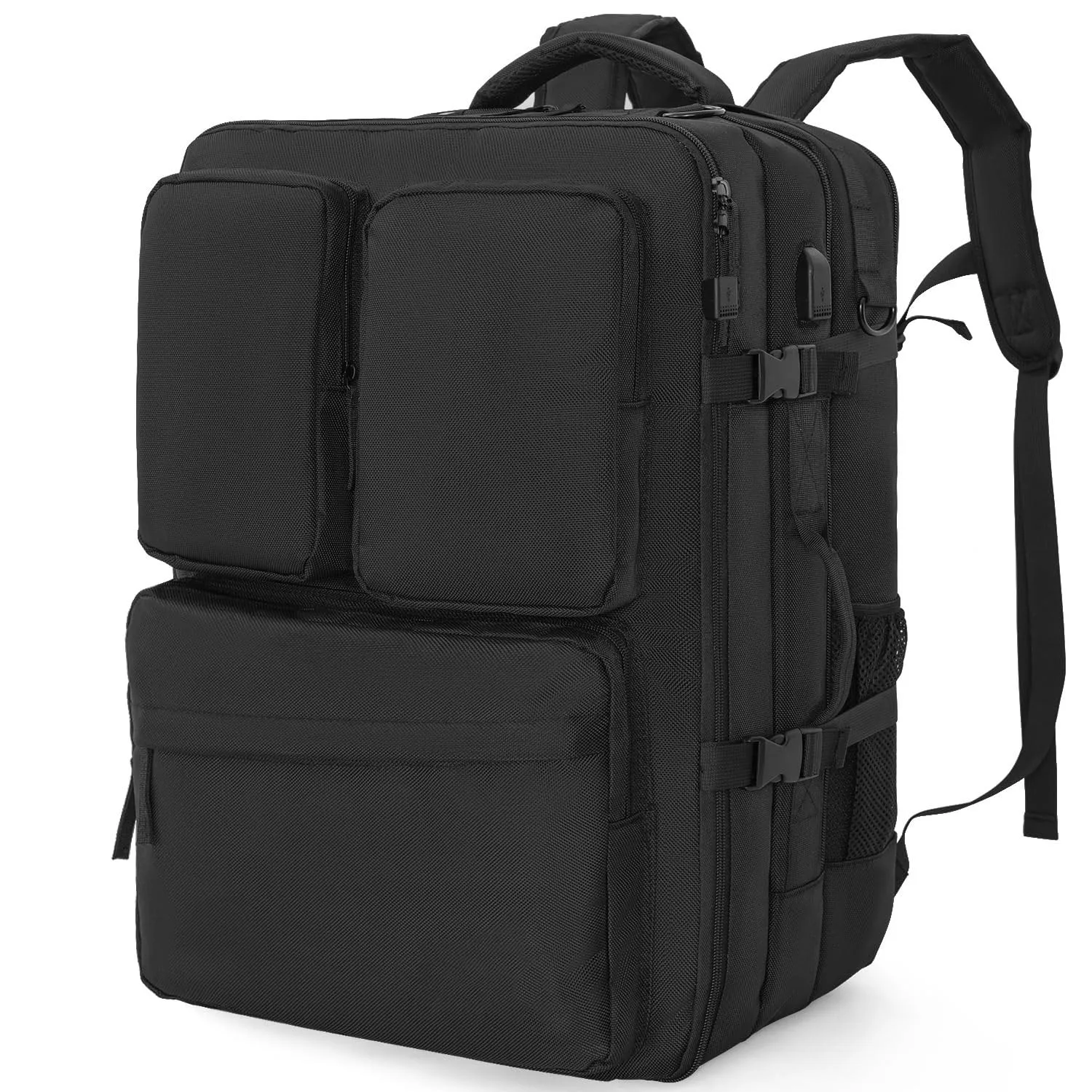 DJ Mixer Travel Backpack With USB Port For DDJ Controller, Multi-Pockets For Equipments,Laptop,Vinyl Records,Cables Accessaries
