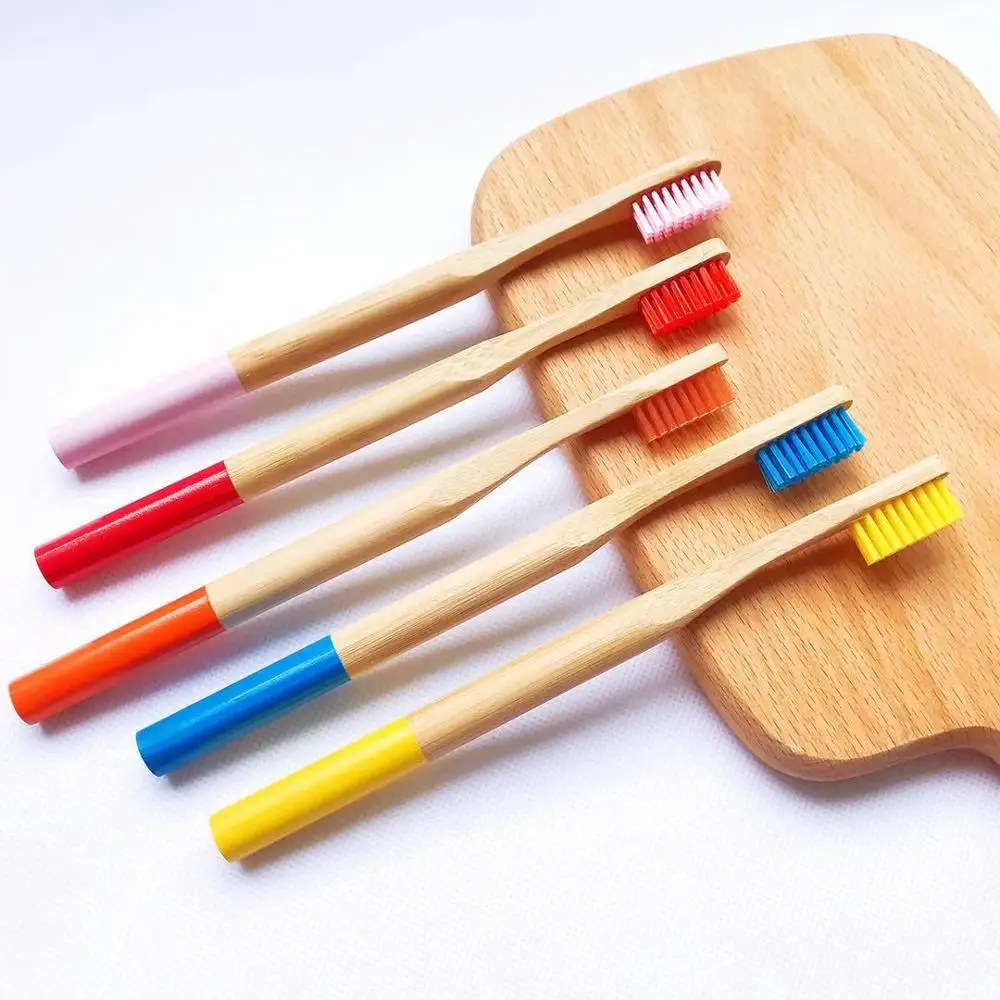 Luxury Top seller Natural Bamboo Toothbrush Nylon Soft Black Biodegradable Ecofriendly Home Hotel Toothbrushes