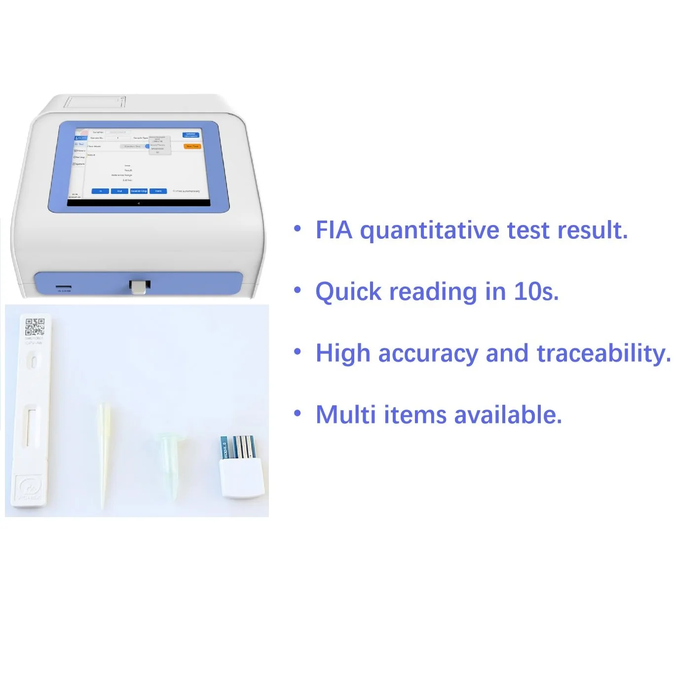 Medical veterinary diagnostics rapid tests for clinical analytical instruments and laboratory equipment