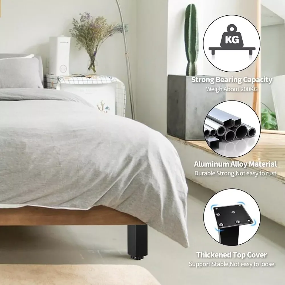 Adjustable Metal Furniture Legs Modern Replacement Feet For Bed Sofa Cabinet