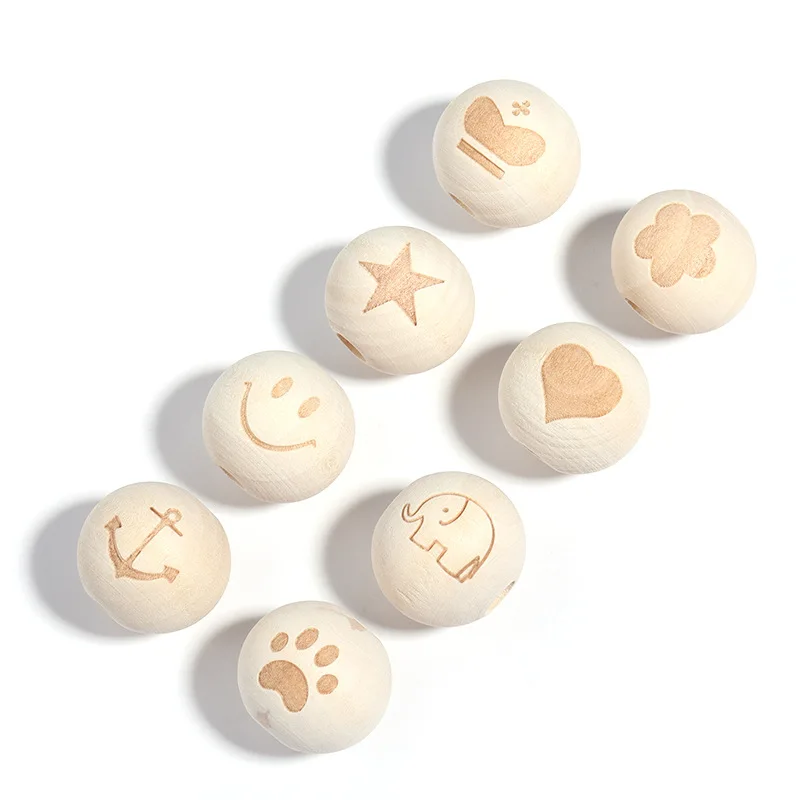 Wholesale 20mm Unfinished DIY Wooden Beads