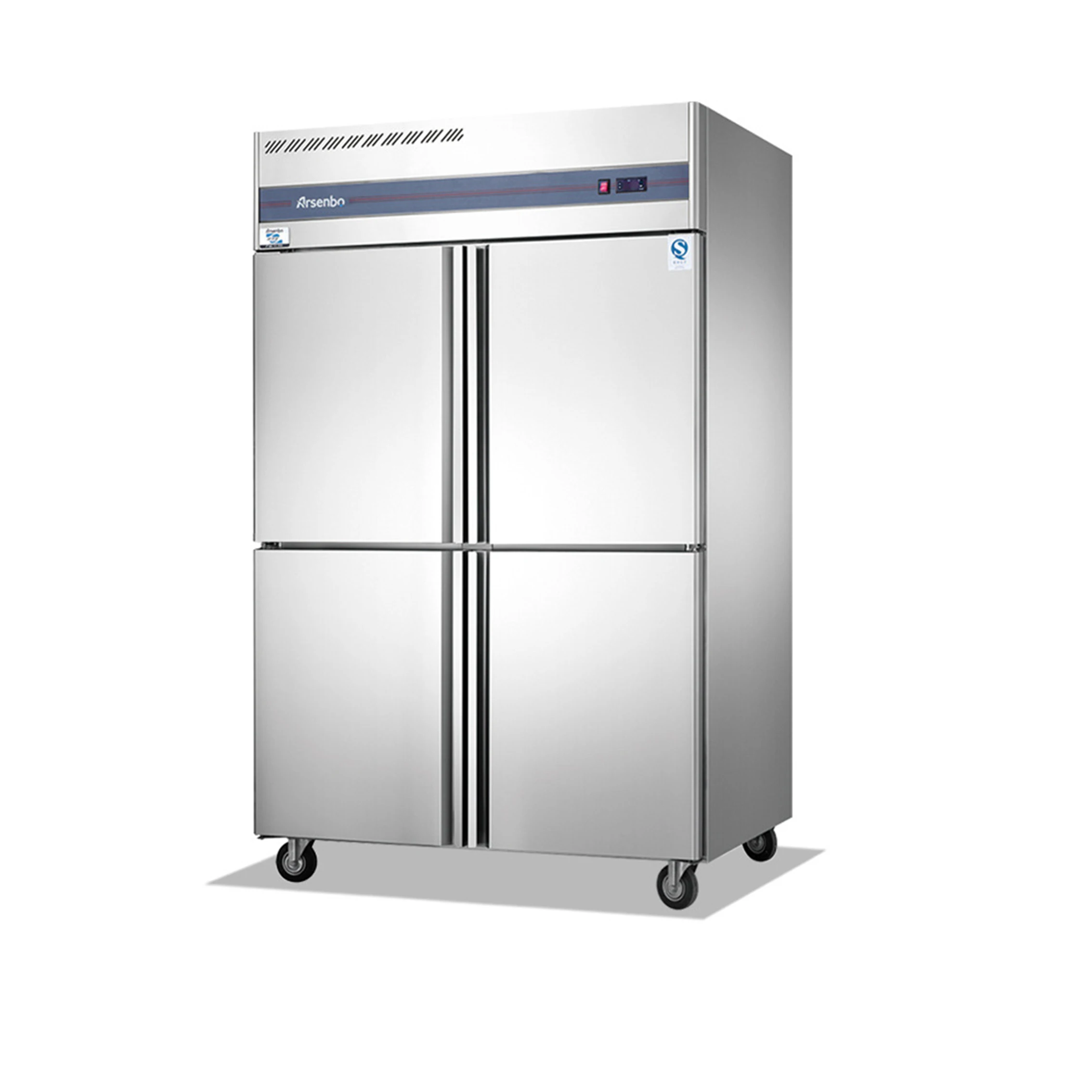 Kitchen freezer upright 4 door chiller fridge refrigerator top-freezer refrigerators refrigeration equipment