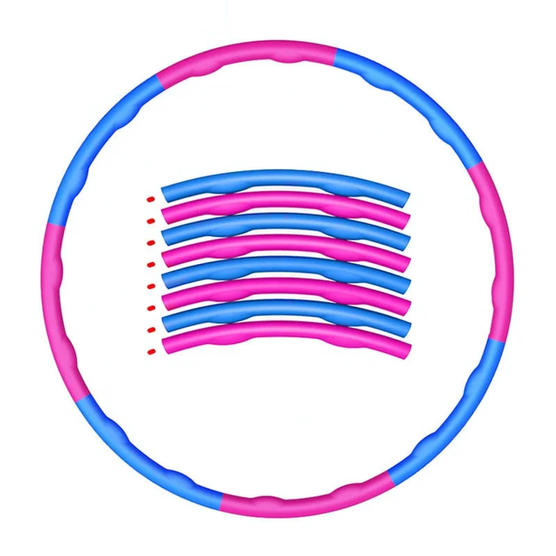 
Premium PP Material Wave Design Plastic Fitness Hula Hoops Stainless Steel Hula Ring Weighted Hula Hoops For Adults 