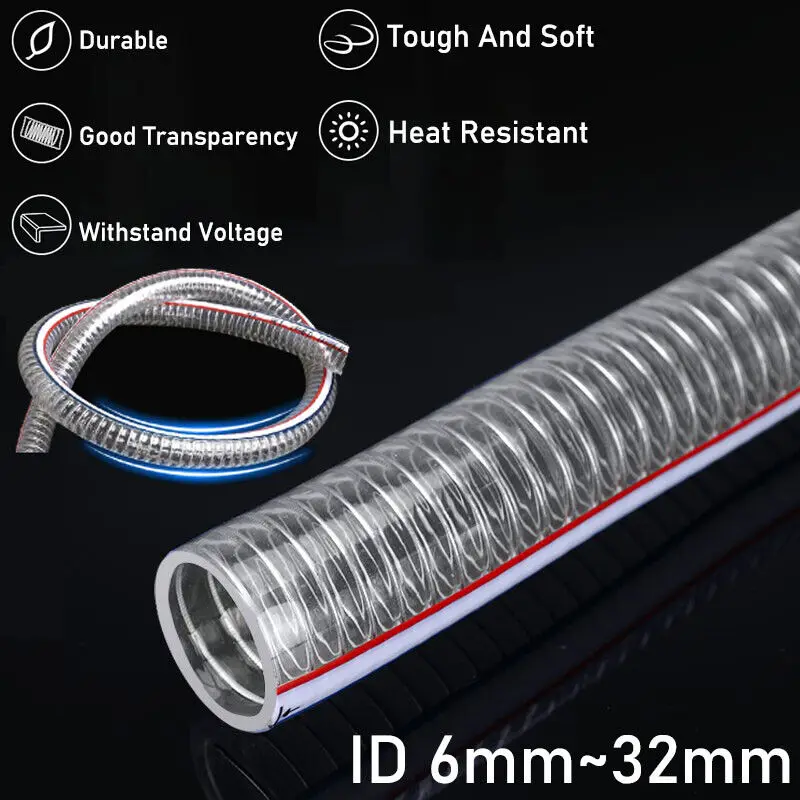 Steel wire reinforced flexible large diameter plastic pipe