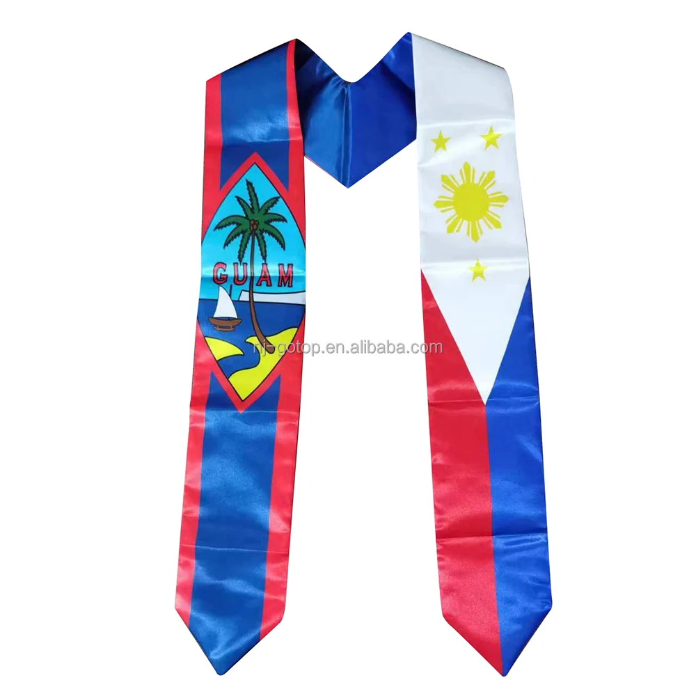 High Quality Graduation Stole Sash Trinidad Tobago Flag Graduation Country Flag Graduation Stole for International students