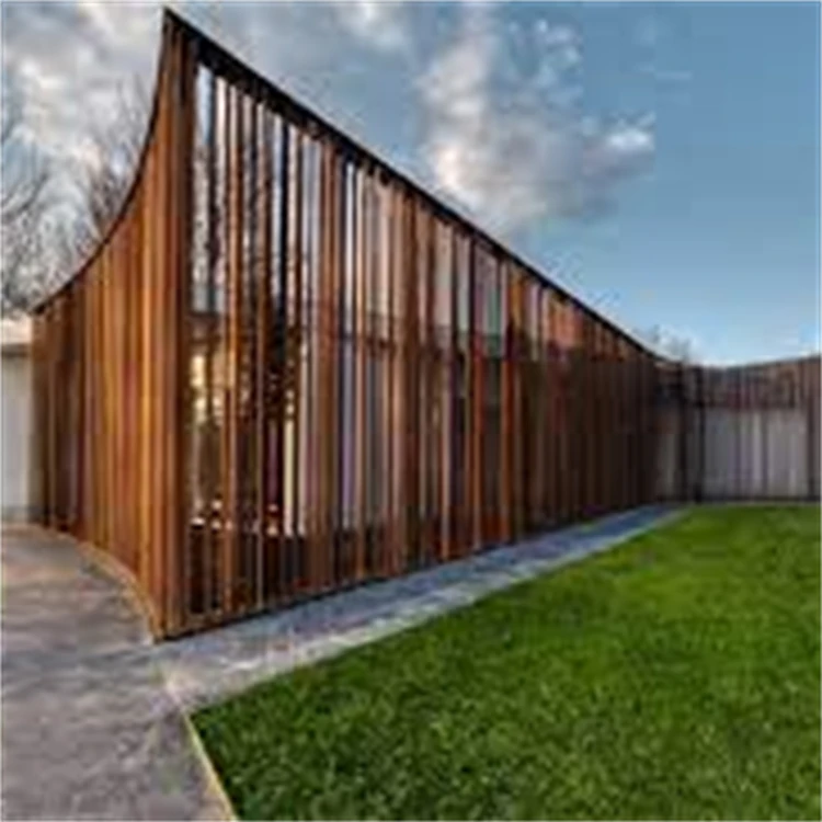 Ржавый цвет corten стальной разделитель для комнаты стальные металлические панели забора садовый забор
