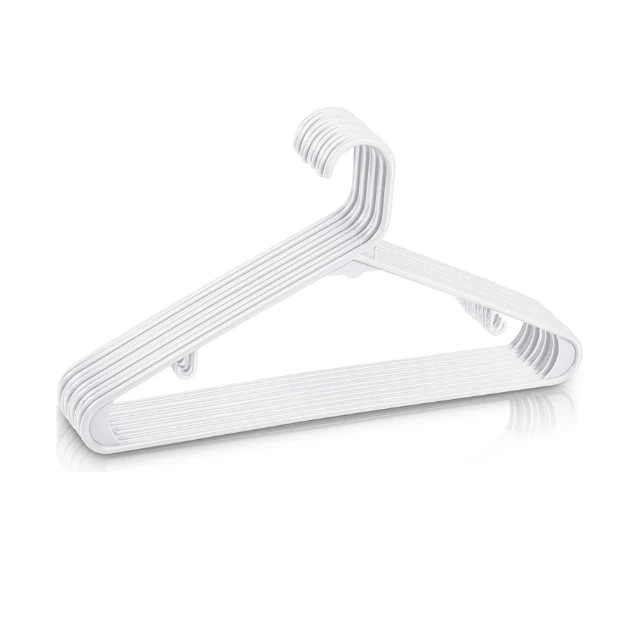 Wardrobe Slim Space Saving Hangers Plastic Tubular Shirt Hangers Durable Adult Heavy Duty Hangers