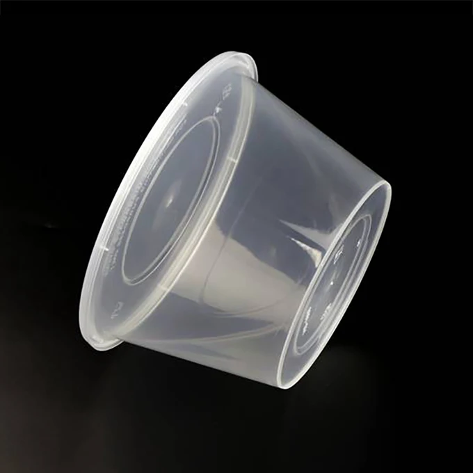 High Performance Leak Proof Stackable Design Sauce Cup 5oz 9oz Round Plastic Pack Transparent Food Container Disposable 250 cc