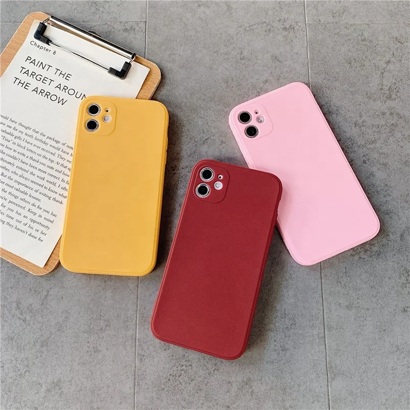 Phone Case  2021 Soft Silicone Shockproof Back Cover Universal For iPhone 12 11 phone case Promotion Gifts