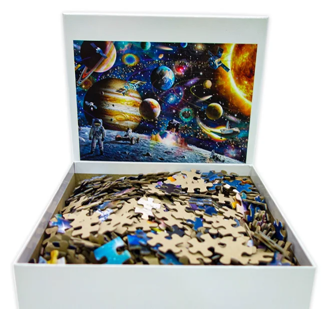 1000 Piece 500 Piece Puzzle Adult Adult Blue Card Paper Puzzle Customized Production