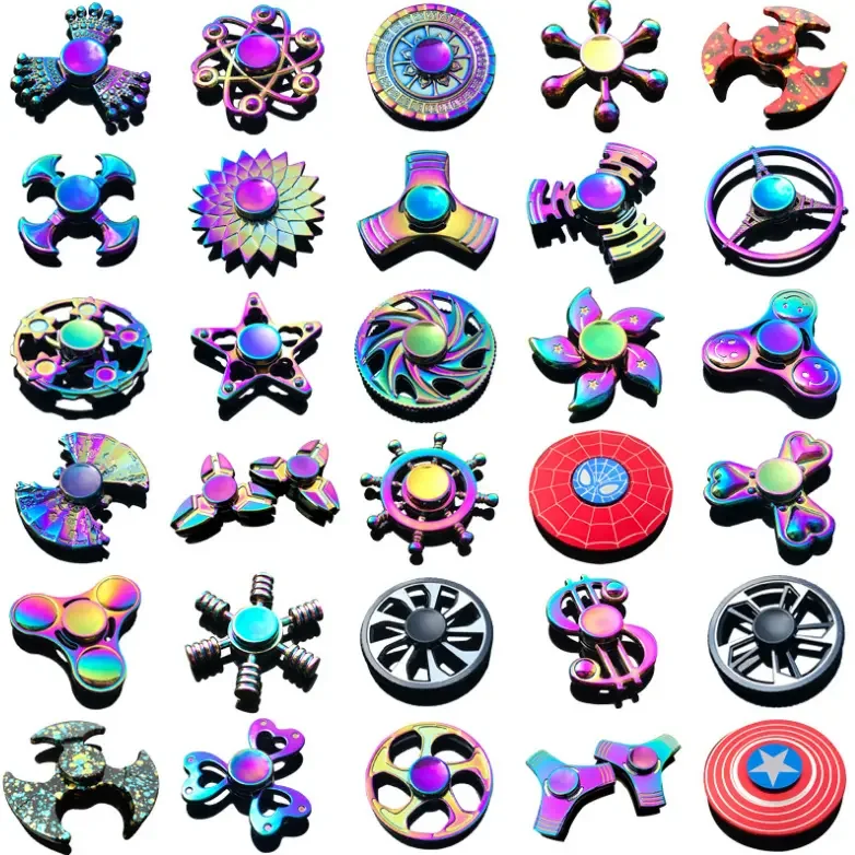 Stress Relief Toy  Multi-layer Rotating Toy Color Fidget Spinner Educational Decompression Toy