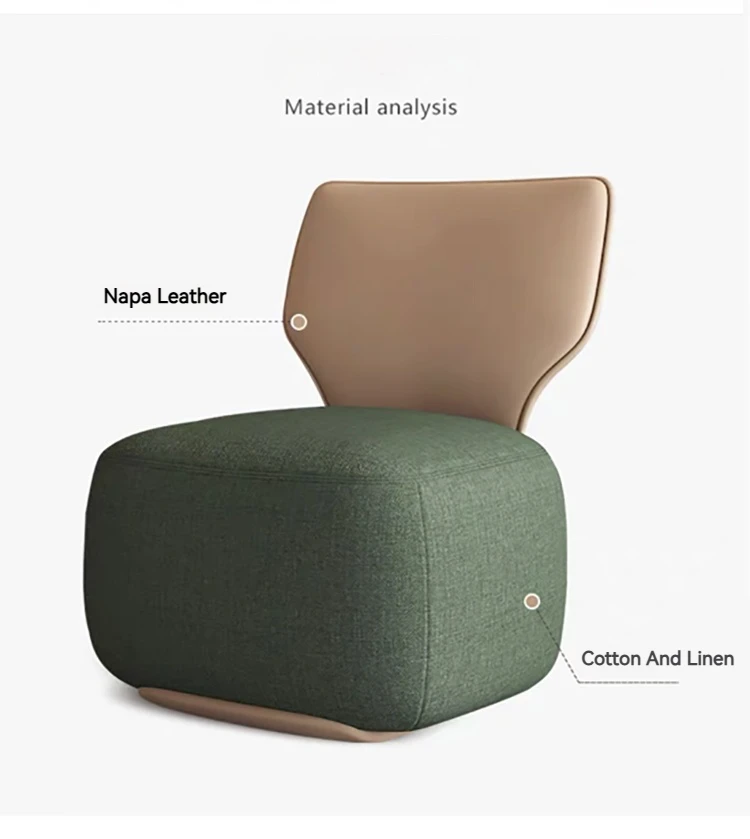 Living room bedroom furniture modern style living room hotel single sofa chair   wooden frame soft leisure comfortable chairs