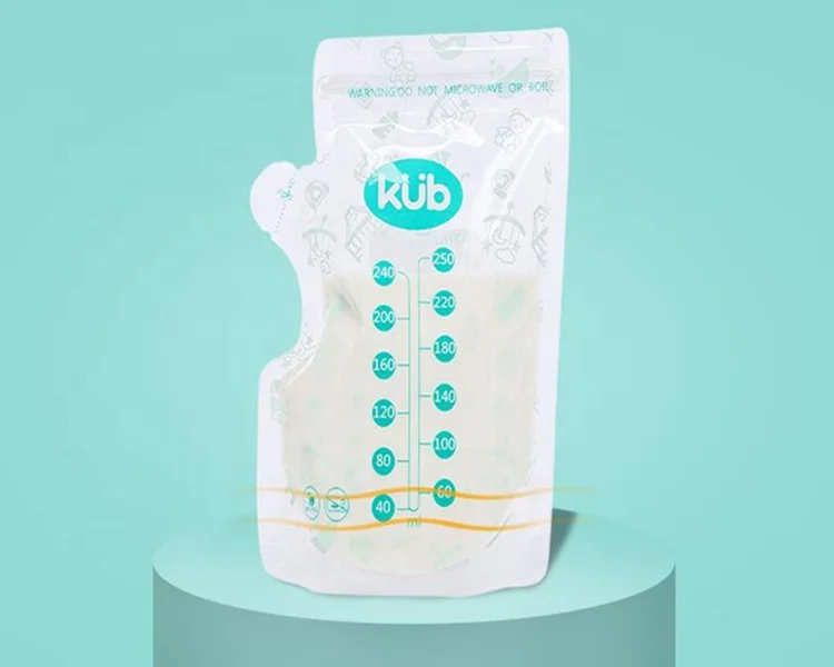 Морозильная камера без бисфенола А безопасная Самостоятельная сумка для хранения грудного молока с застежкой-молнией