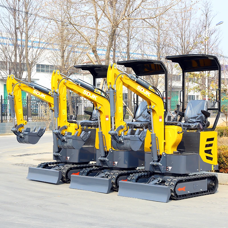 FREE SHIPPING China Cheap Small Digger wholesale micro EPA/CE/EURO 5 Compact mini excavator 1 ton prices