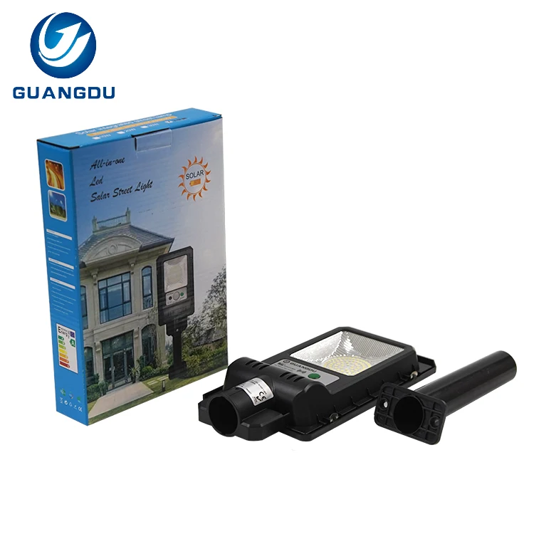 Ip65 Outdoor Street Lighting Waterproof Abs Smd 50w All in One Integrated Solar Led Road Light