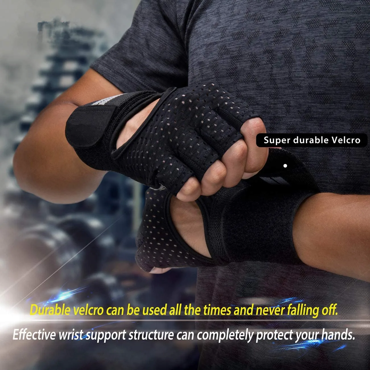 2022 Best Sellers Silicone antiskid Men Woman  Half finger Fitness Workout Gloves for weightlifting  Bodybuilding pull ups