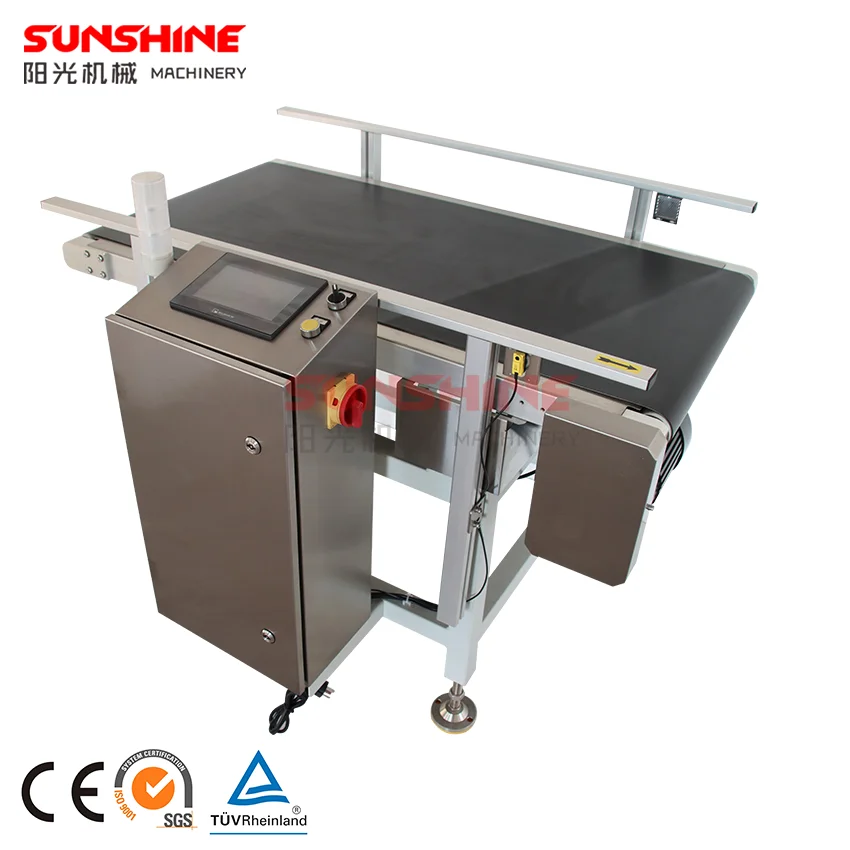 Automatic high speed  dynamic check weighing scale conveyor belt weighers machine with sorting and culling function