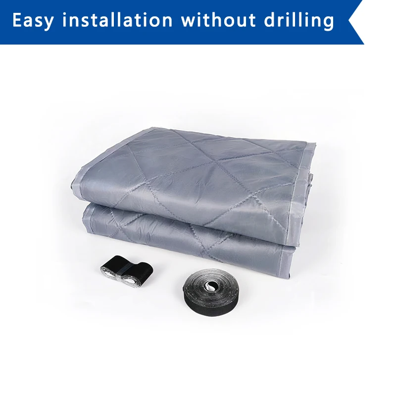 Magnetic insulated durable Oxford cloth and thickened polyester filling effective temperature control insulated door curtain