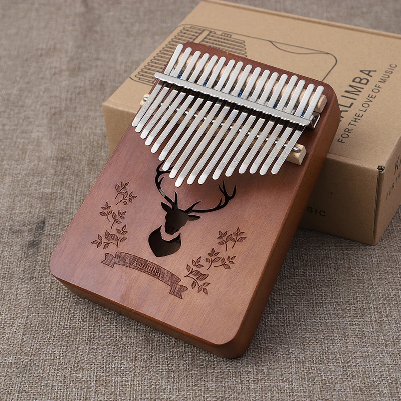 kalimba 17 keys thumb piano accessories Musical Instruments Mahogany Body Wooden calimba