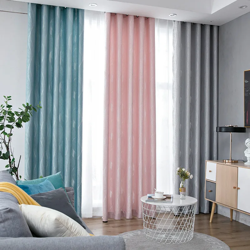 New Arrival Luxury Jacquard Drapes Blackout Curtain for Living Room Bedroom