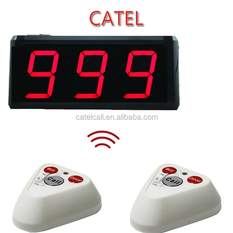Top quality Display Receiver Wireless Calling System for hotel or restaurant