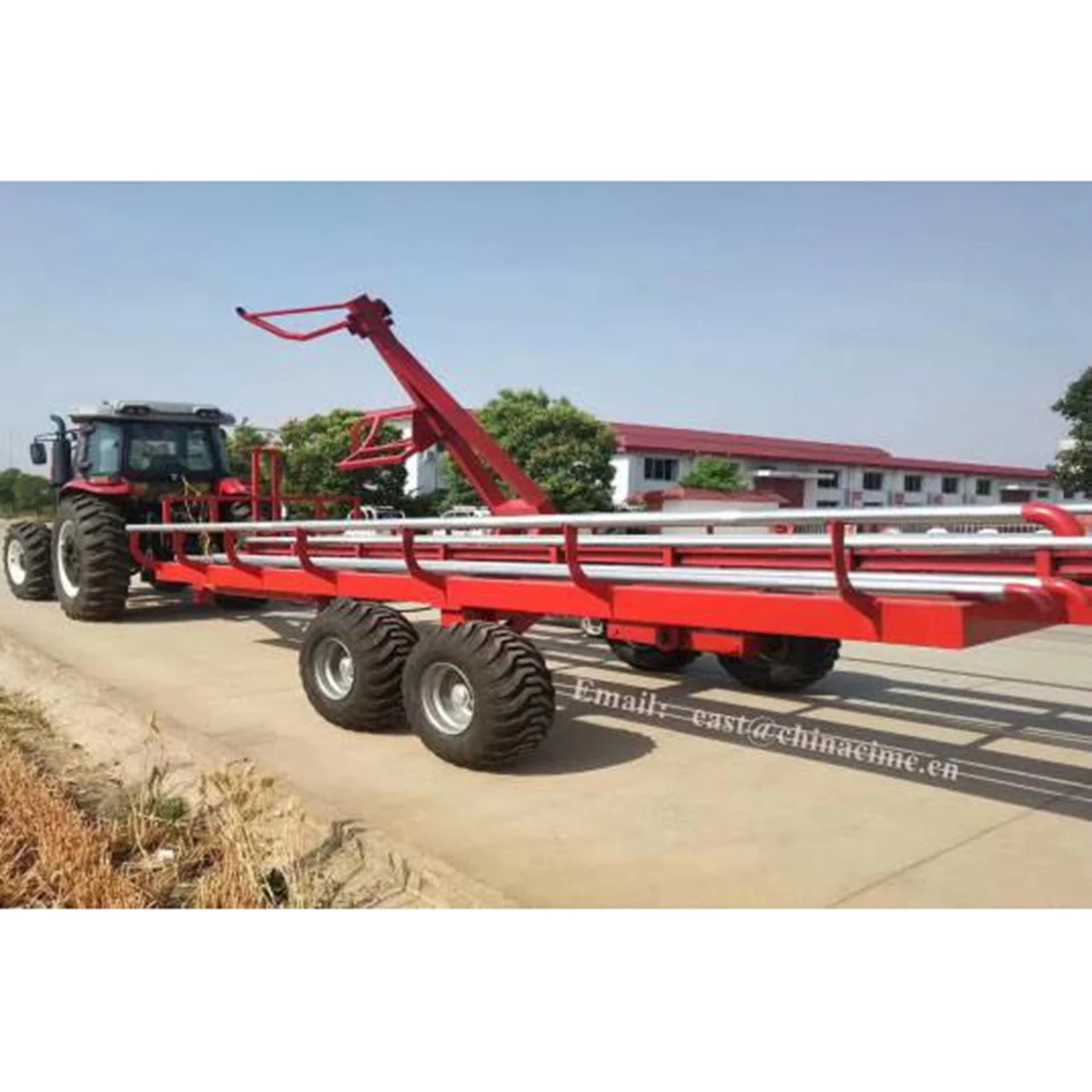 Pyramid hay bale trailers 1.2m 1.5m round bales self dumping trailer smart Bale Tools