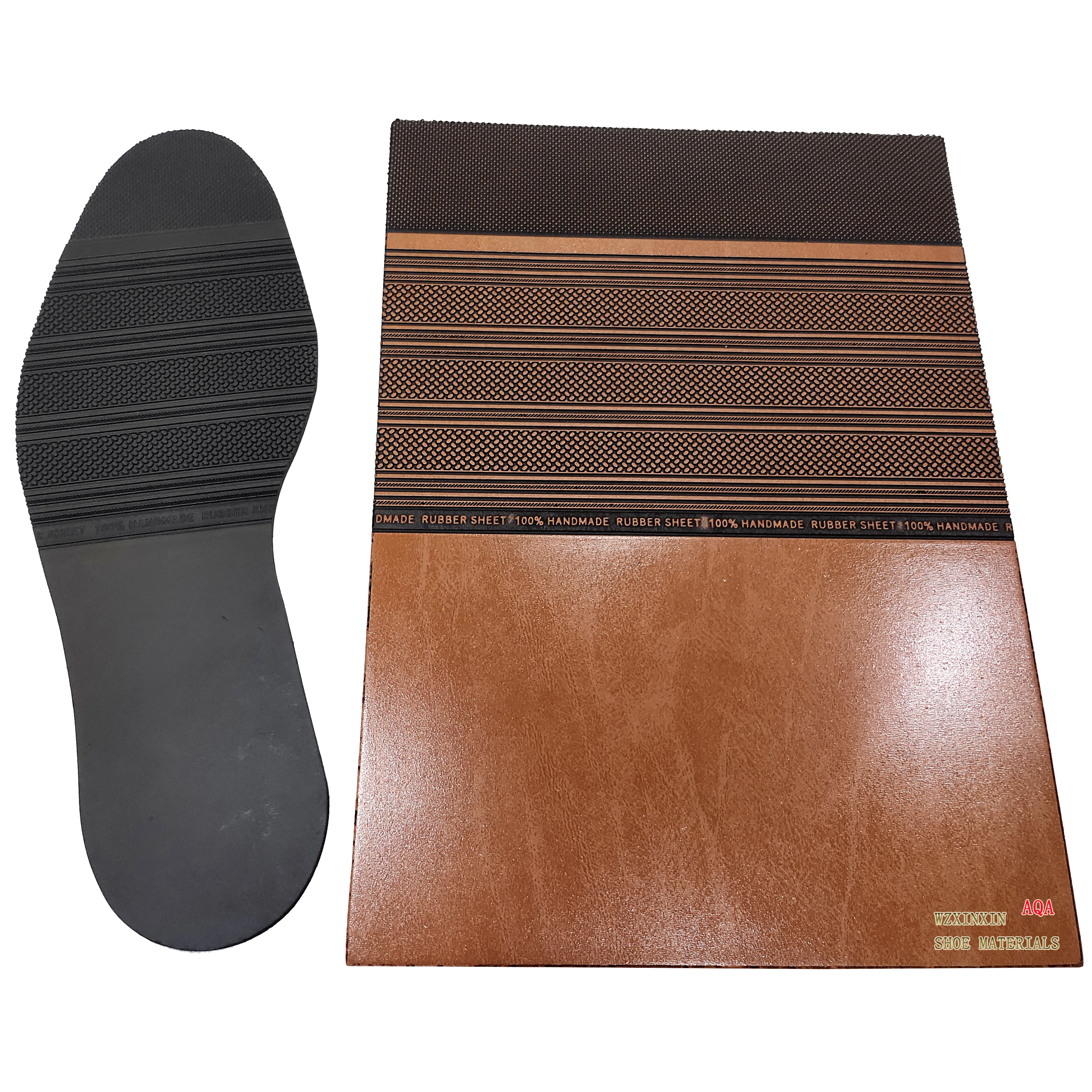 Factory wholesale vulcanized fashionable 9128 design rubber outsole sheet for men leather shoe and dressing shoe sole