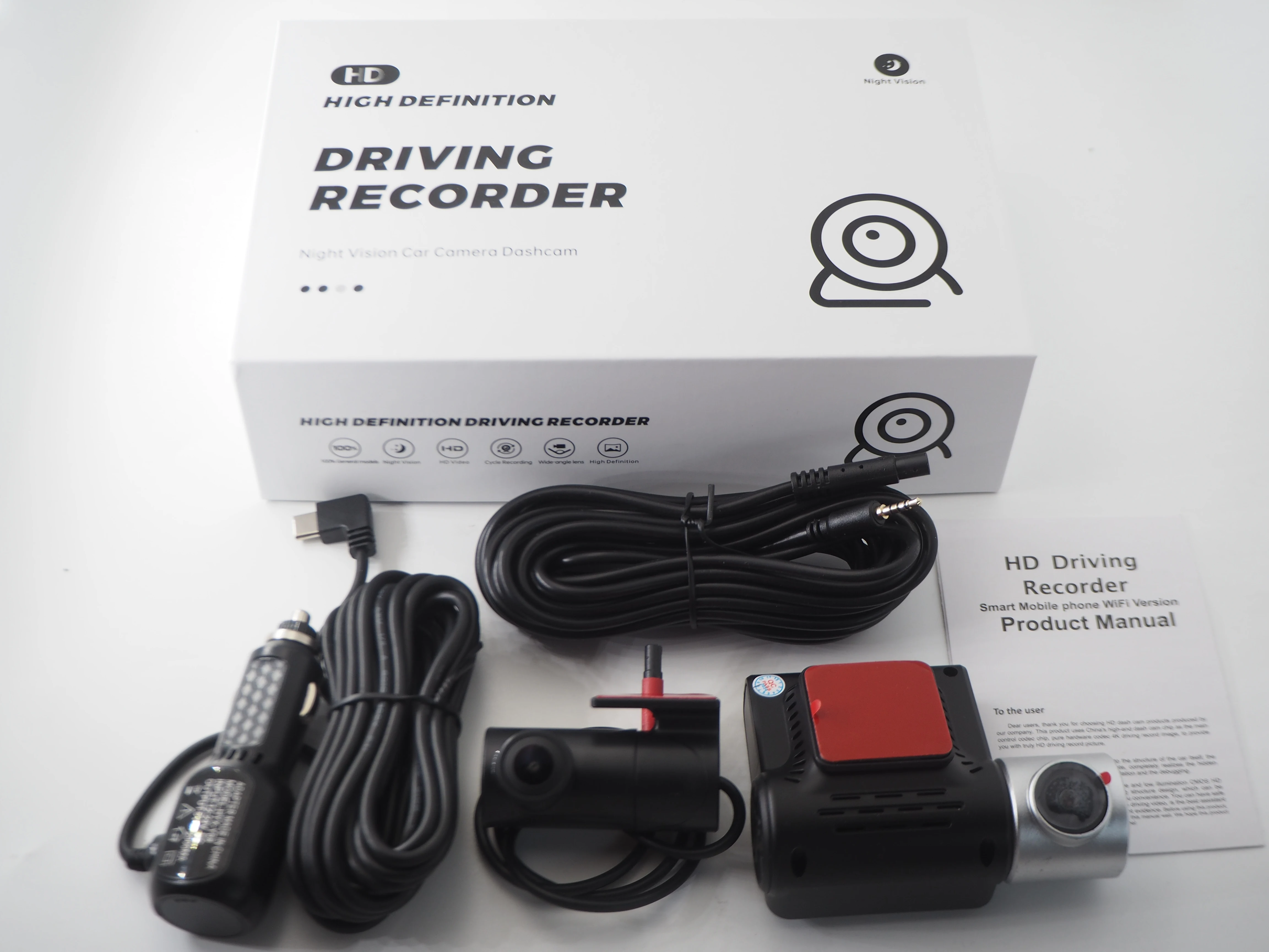 4K WiFi видеорегистратор с двойным объективом UHD DVR камера для переднего и заднего видеорегистратора автомобиля