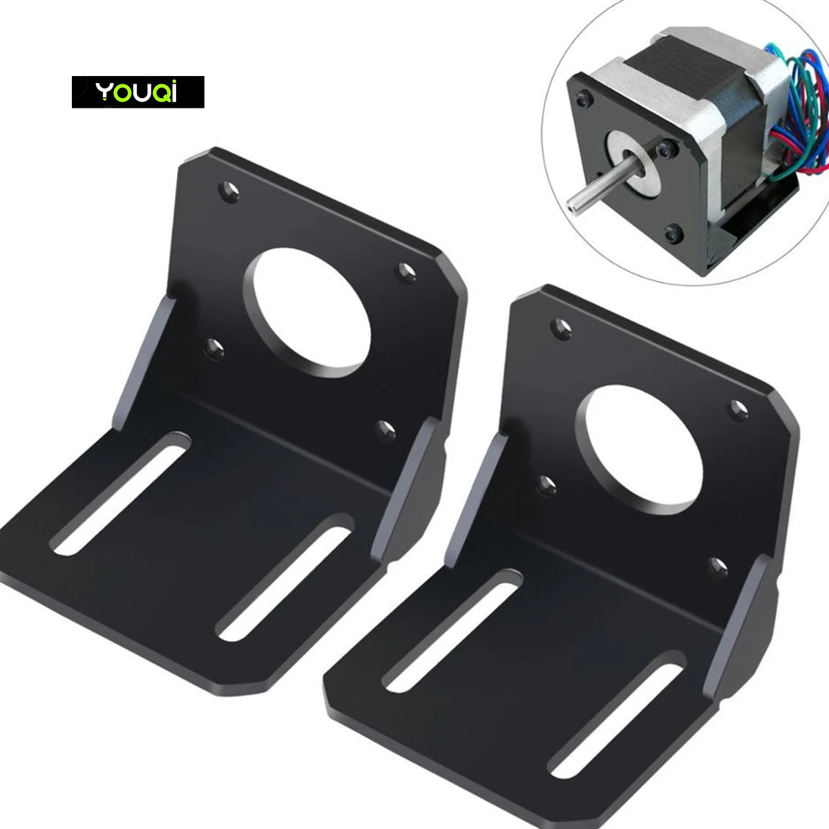 YouQi 3d printer parts Nema17 step motor mount bracket steel for 3d printer