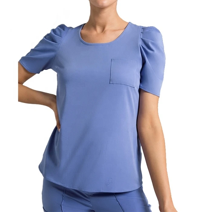 Medical Scrubs Uniforms Scrub Nurse Uniform Sets for Hospital Cherokee Shoulder Wrinkles Women Woven Scrubs Nursing 100 Pcs